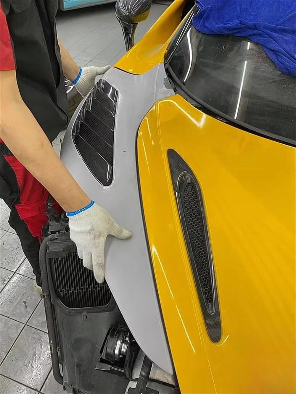 Body Parts 765LT Style Real Carbon Fiber Fabric Car Fender for  720S